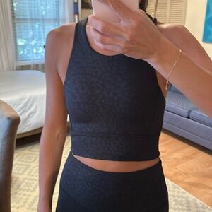 Animal print workout set